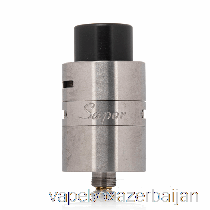 E-Juice Vape Sapor V2 RDA by Wotofo - 22/25mm Two-Post 22mm Version - Black